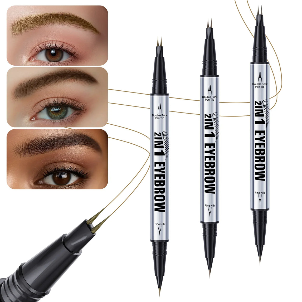 Waterproof Dual-Ended Eyebrow Pencil