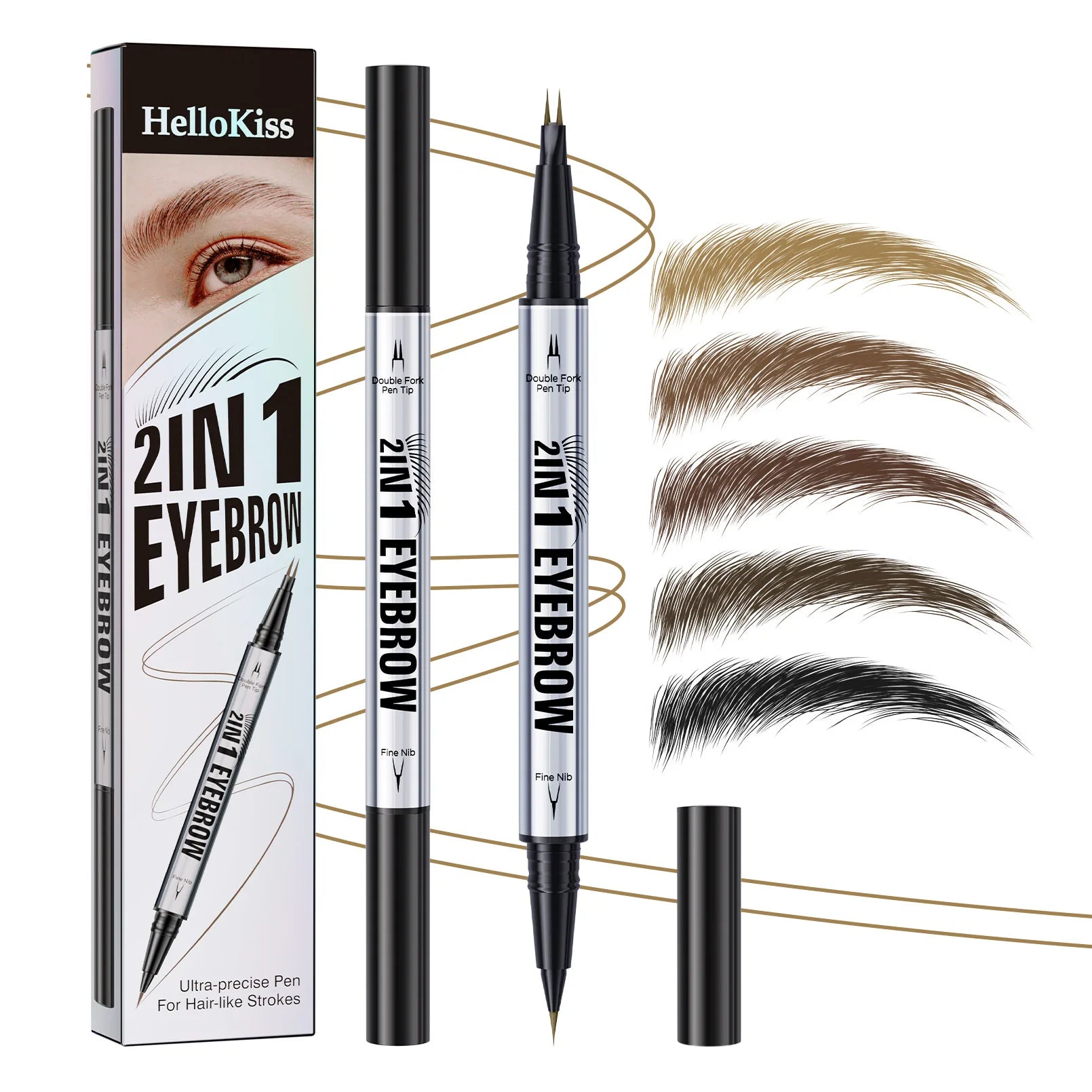 Waterproof Dual-Ended Eyebrow Pencil